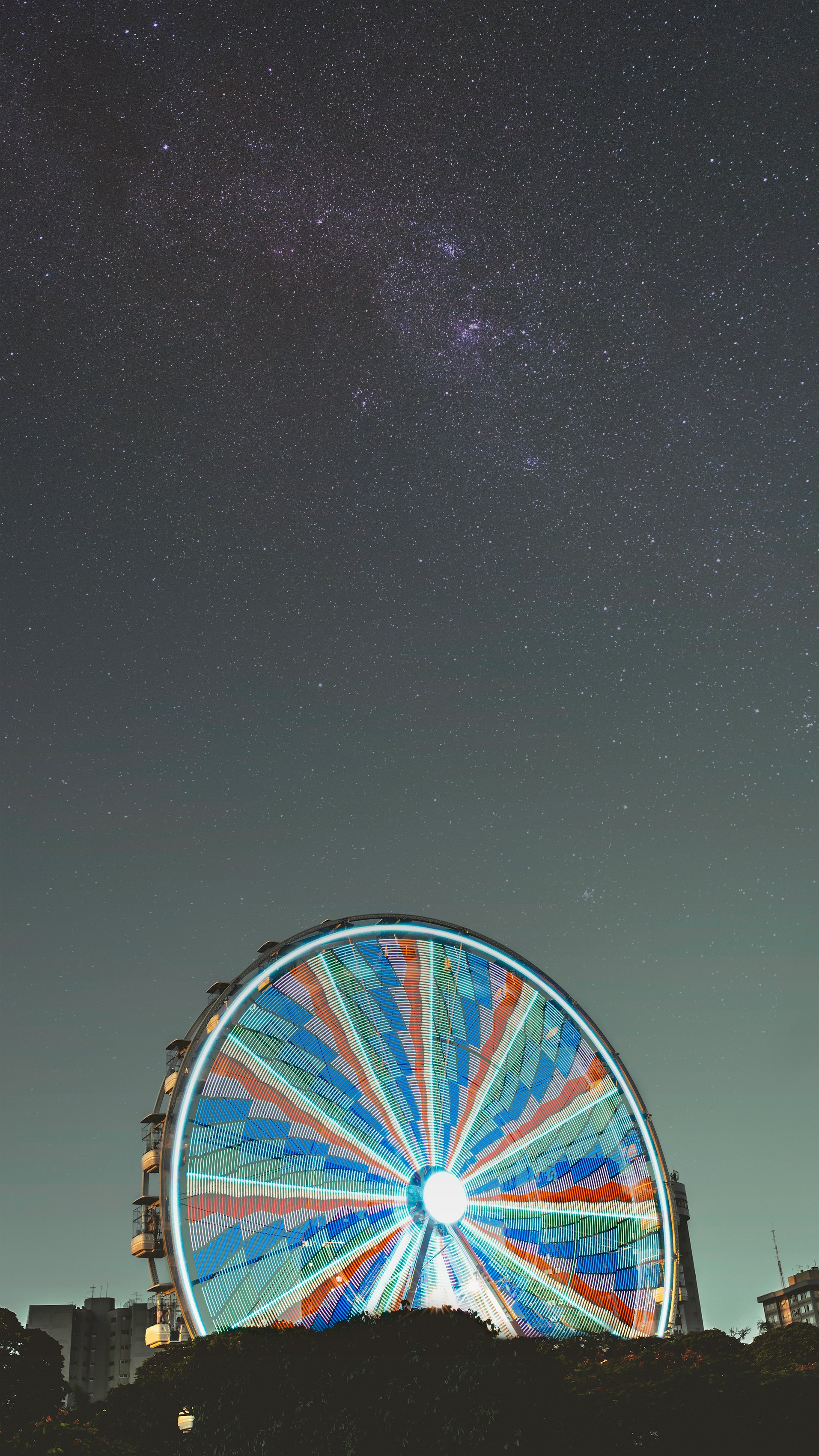 ferris wheel during nighttime